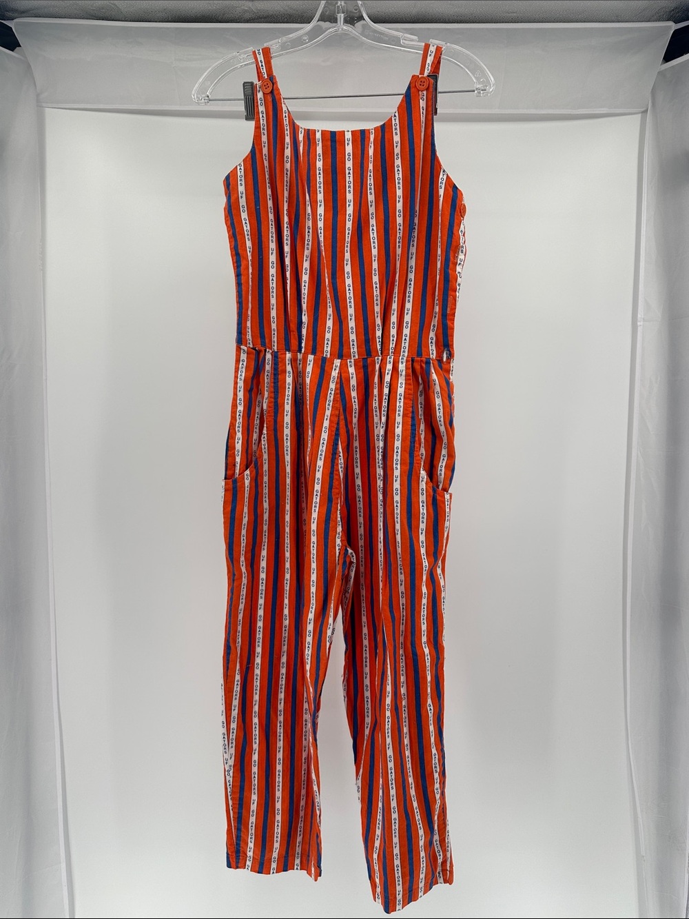 Custom Blue, White, & Orange Florida Gators Overalls